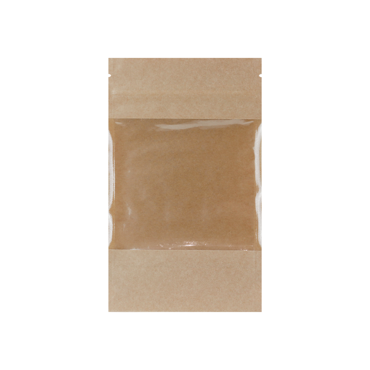 Torebka papierowa z dużym okienkiem DOYPACK 110x65x185 mm 250ml KRAFT