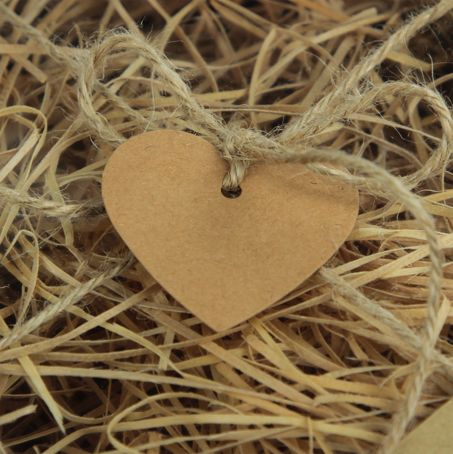 Zawieszka ozdobna w kształcie serca, 45x50 mm, KRAFT, 50 szt