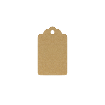 Zawieszka ozdobna w kształcie prostokąta, 50×30 mm, KRAFT, 50 szt