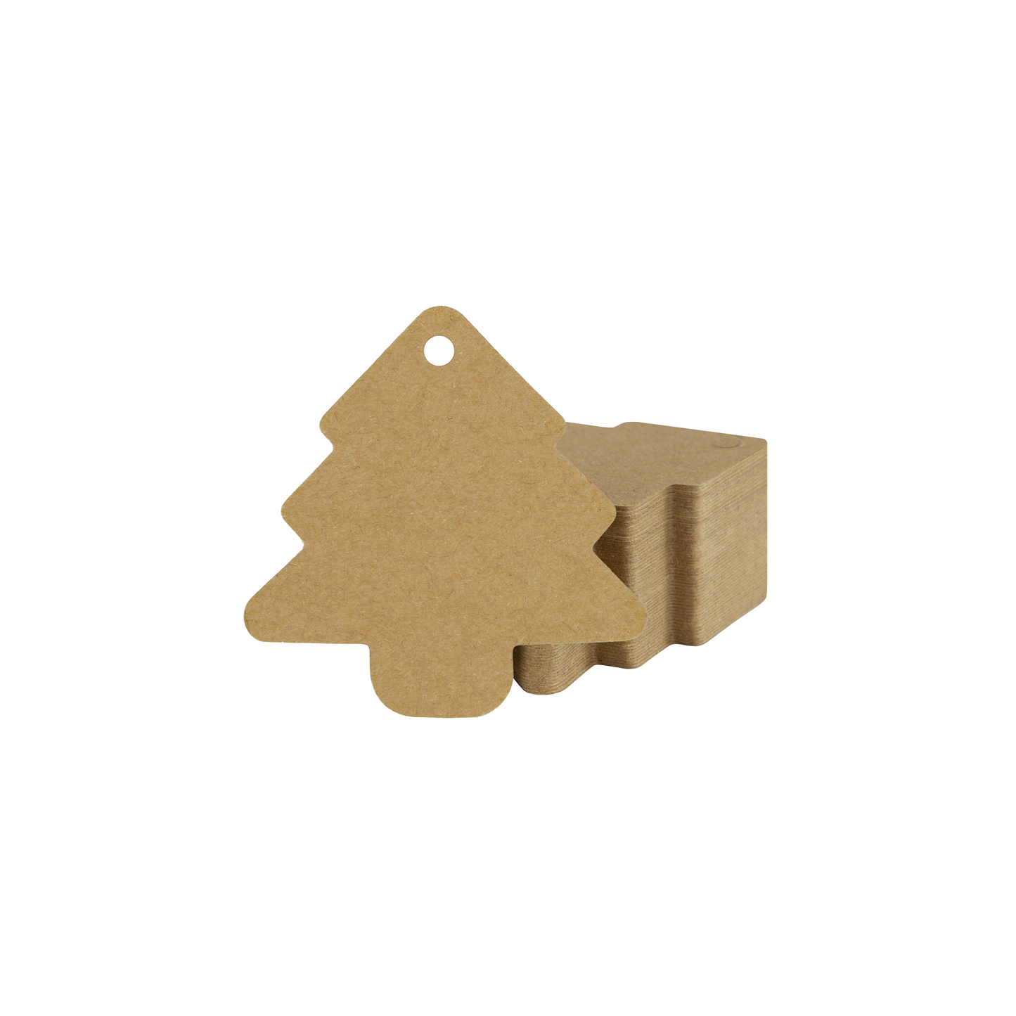Zawieszka ozdobna w kształcie choinki, 55×55 mm, KRAFT, 50 szt